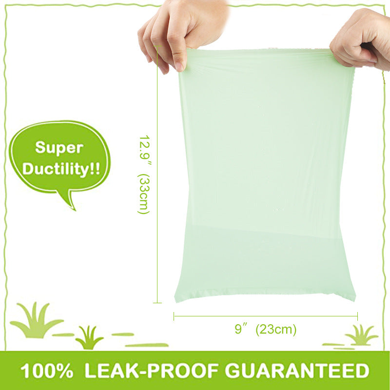 Compostable Dog Poop Bags + Dispenser - 120 Leak-Proof BPI