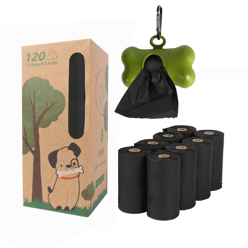 Compostable Dog Poop Bags + Dispenser - 120 Leak-Proof BPI