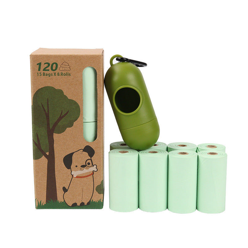Compostable Dog Poop Bags + Dispenser - 120 Leak-Proof BPI