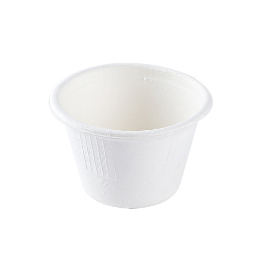 Compostable Condiment Cups with Lid 50 Pack Sugarcane Bagasse Biodegradable Great For Sauces Condiments Slime Food Storage
