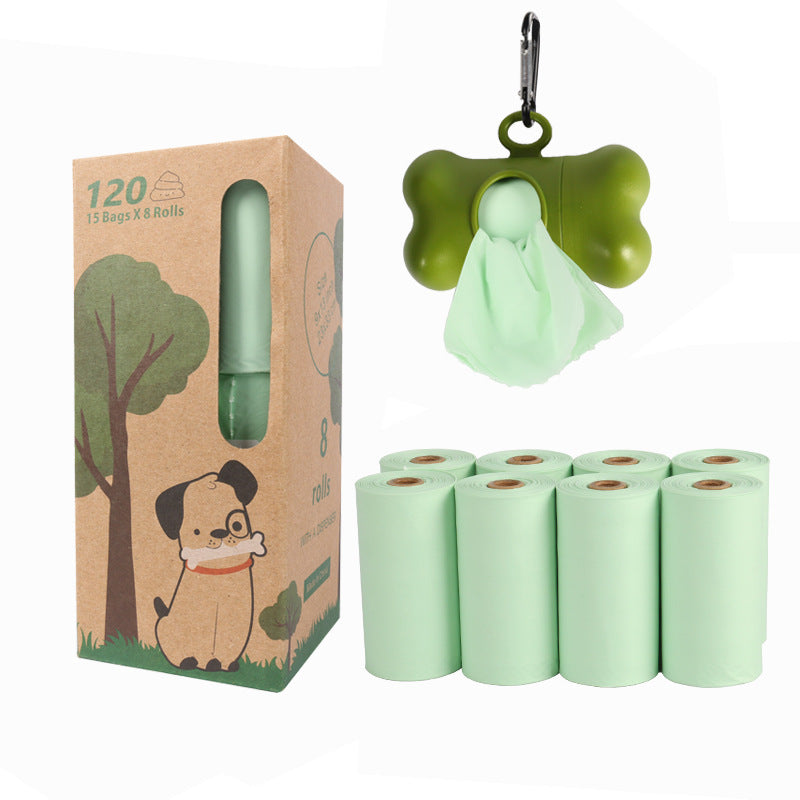 Compostable Dog Poop Bags + Dispenser - 120 Leak-Proof BPI