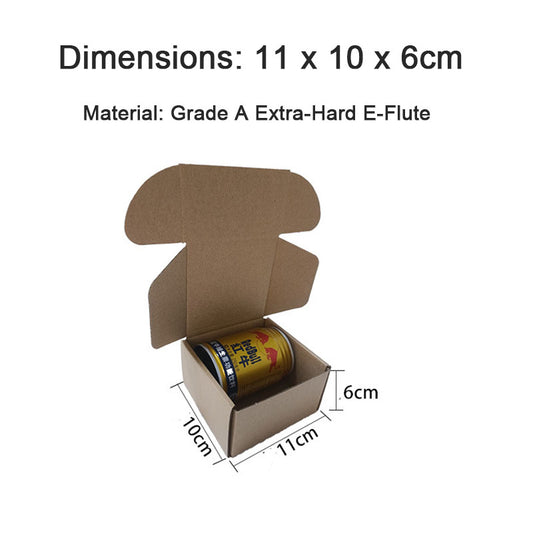 Packaging Box 20 Pack Compact Mini Brown Corrugated Cardboard Mailing Boxes for Storing Small Items