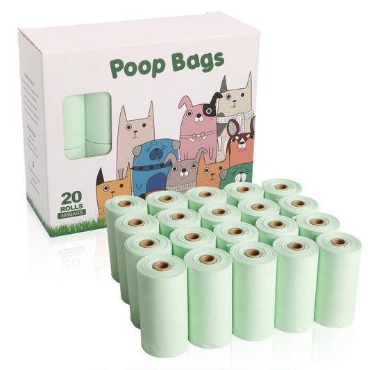 100% Compostable 300 Count Value Pack Biodegradable Leakproof Poop Bags Plant-Based Pet Waste Bag