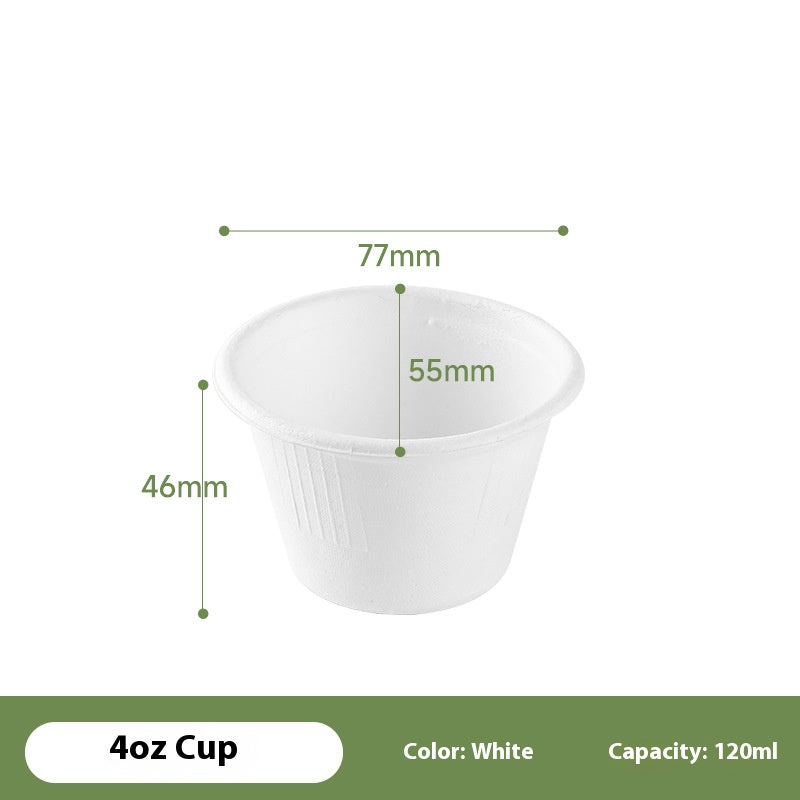 Compostable Condiment Cups with Lid 50 Pack Sugarcane Bagasse Biodegradable Great For Sauces Condiments Slime Food Storage