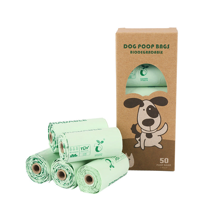 Compostable Dog Poop Bags Rolls with Handles ASTM D6400 & EN 13432 Compliant Biodegradable Leak Proof Pet Waste Bags