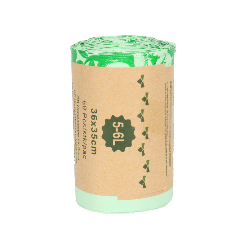 Biodegradable and Compostable Trash Bags Unscented Strong & Durable 50 Counts Eco-Friendly Kitchen and Home Waste Bags