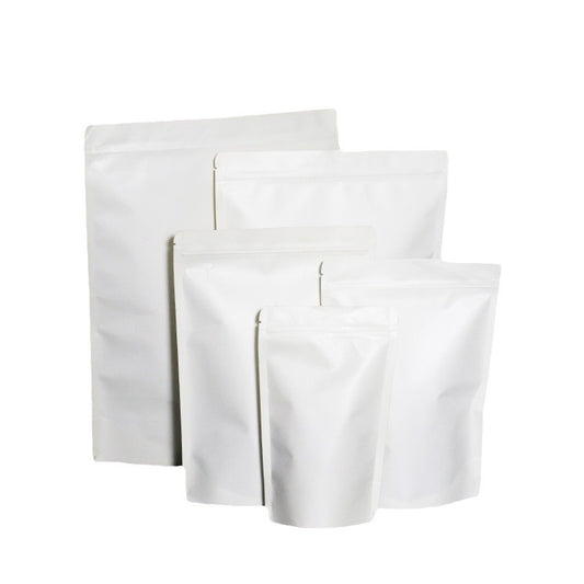 Self-seal Kraft Paper Bags with Tear Notch Resealable Bags 50pcs for Small Business and Home Use