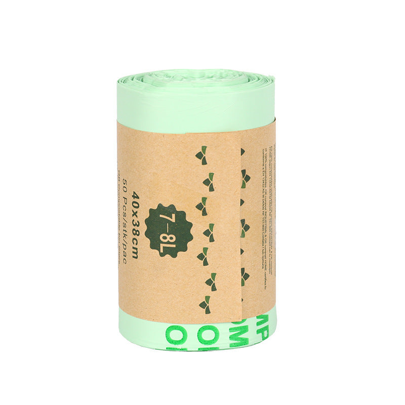 Biodegradable and Compostable Trash Bags Unscented Strong & Durable 50 Counts Eco-Friendly Kitchen and Home Waste Bags