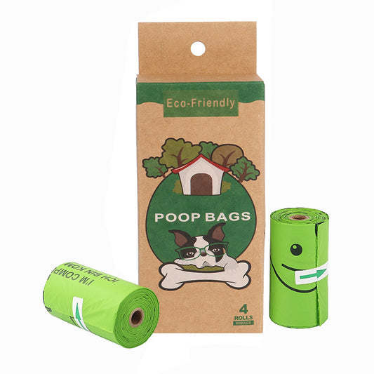 Compostable Dog Poop Bags Rolls Unscented Doggie Waste Bags Leak Proof Easy to Tear